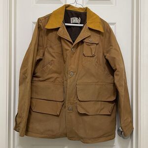 Vintage Redhead Bone Dry Canvas Hunting Field Jacket Game Pocket USA Made Sz‎ 40